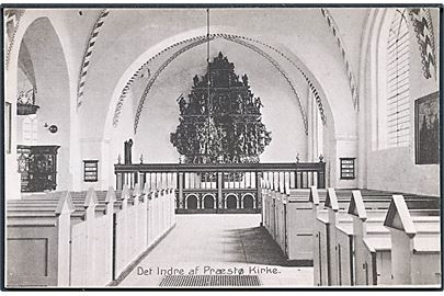 Det indre af Præstø Kirke. Andreas Jensen no. 16519 k. 