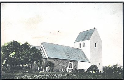 Skødstrup Kirke. Stenders no. 7089. 