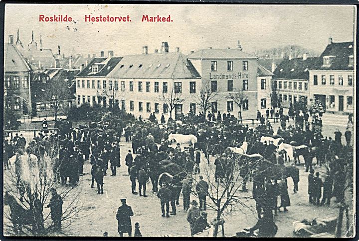 Roskilde, marked på Hestetorvet. Erh. Flensborg no. 332.