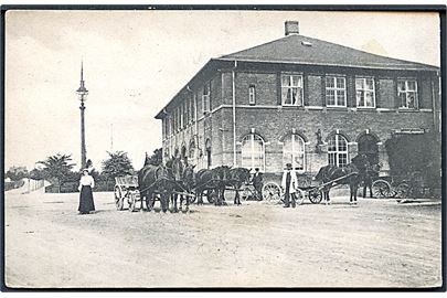 Rungsted, jernbanestation og postkontor. L. Christensen no. 428.