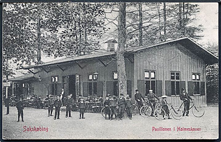 Sakskøbing, Pavillonen i Holmeskoven. Warburg no. 2360.