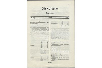 Sirkulære fra Poststyret. 1956 (29), 1957 (21), 1958 (5, 17), 1959 (31), 1960 (14, 34, 35) og 1961 (17, 22). Officielle norske meddelelser vedr. postforhold for de norske FN-styrker.
