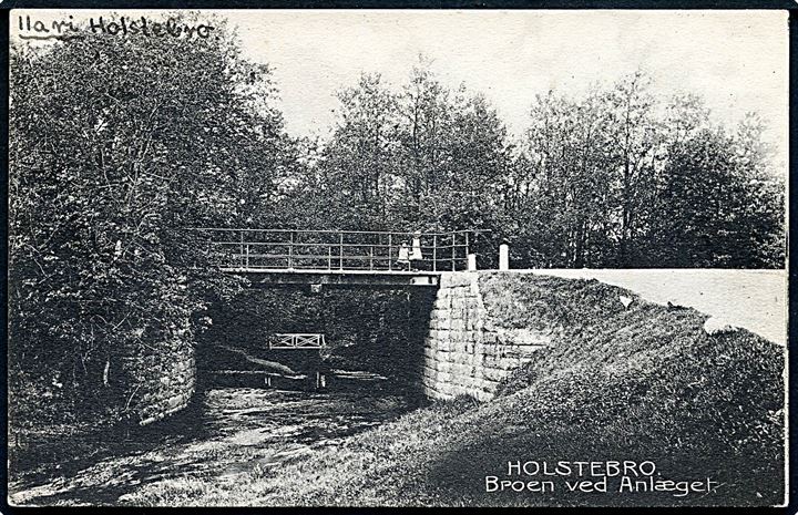 Holstebro. Broen ved Anlæget. Stenders no. 1379. 