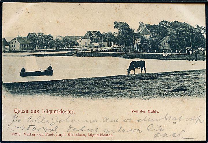 Hilsen fra Løgumkloster. Von der Mühle. Photo raph. Michelsen no. 21210. 