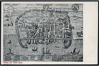 Sverige. Visby på 1500 tallet. J. Ridelius no. 281835. 