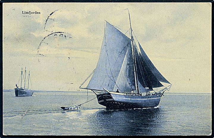 Limfjorden med sejlskibe. Alex Vincents no. 223a / 3. 