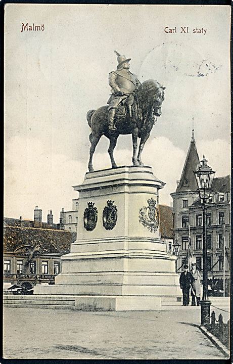 Sverige. Malmø. Carl XI statue. Paul Heckscher u/no. 