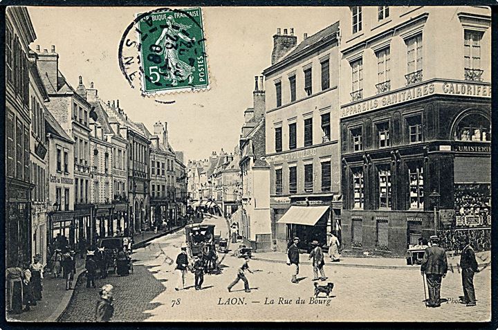 Laon. La Rue du Bourg. No. 78. 
