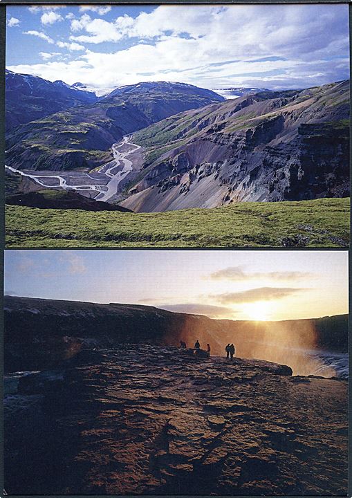 Turistkort fra Island. Serie med 5 Go-Card fra Iceland Exoress. No. 6755, 6753, 6752, 6754 & 6756.