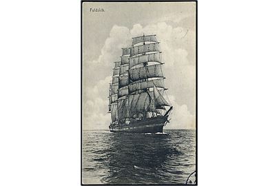 Lancing, norsk 4-mastet fuldrigger. Fotograf Herluf W. Jensen u/no.