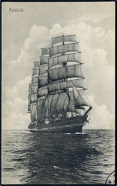 Lancing, norsk 4-mastet fuldrigger. Fotograf Herluf W. Jensen u/no.