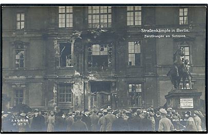 Berlin, ødelæggelser efter gadekampe under spartikistoprør. S. & G. No. 5