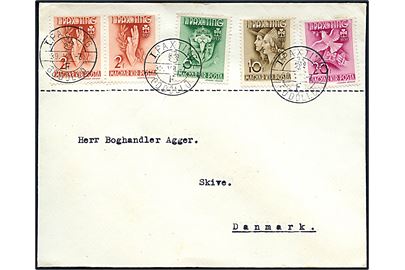 Spejder udg. på brev annulleret med spejder særstempel I. Pazting Gödöllö d. 7.8.1939 til Skive, Danmark.