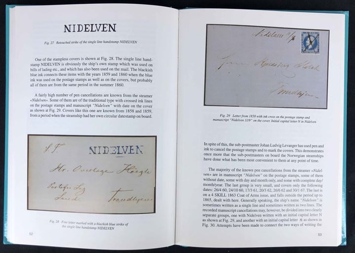 Postal History of the Norwegian Hamburg Line 1853 1865 af håndbog af Tore Gjelsvik. 112 sider. Flot eksemplar.