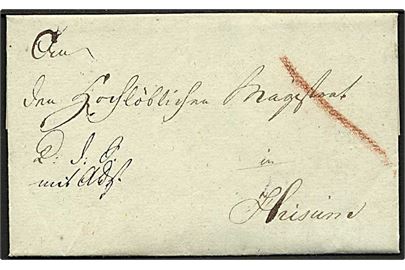 1816. Tjenstebrev fra Flensborg d. 11.2.1816 til Husum.