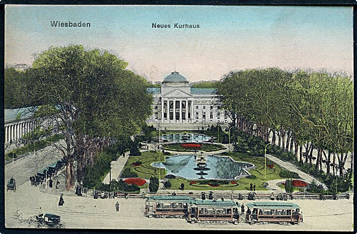 Wiesbaden. Neuss Kurhaus. Sporvogne ses. R. Mannewitz no. 1907. 