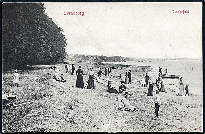 Svendborg. Tankefuld strand. Warburgs Kunstforlag no. 2507. 