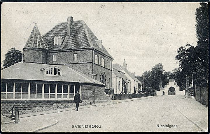 Svendborg. Nicolaigade. Stenders no. 3696. 