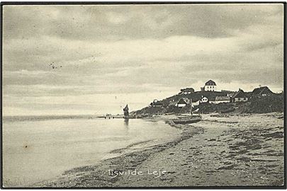 Strandparti fra Tisvildeleje. A. Jensen no. 7066.