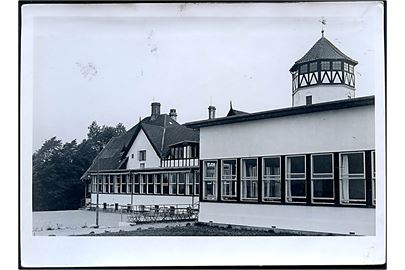 Faaborg, Restaurant Klinten. Fotografi 13x18 cm. Forlæg til fremstilling af postkort fra Rudolf Olsens forlag. 