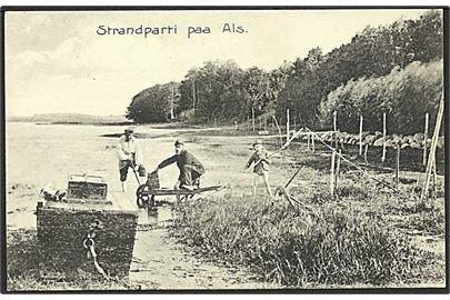Strandparti paa Als. Stenders no. 9860.