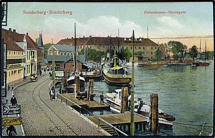 Sønderborg. Havnegade. M. Glückstadt & Münden no. Rex 5. 44352. 