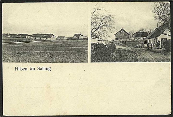 Hilsen fra Salling. J. Andersen no. 2841.