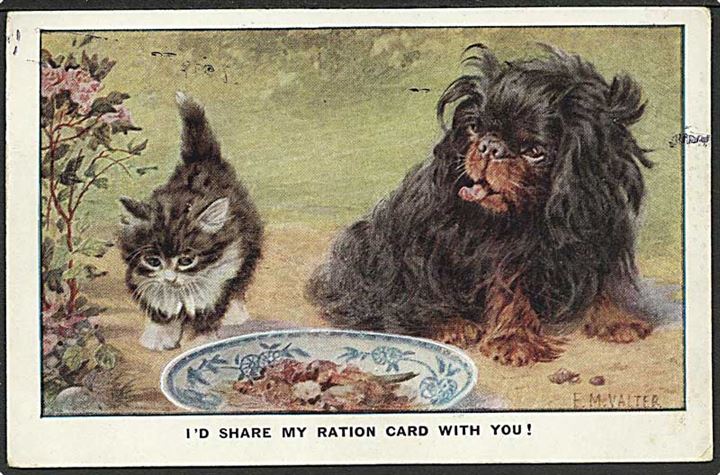 E.M. Valter: I'd share my ration card with you! Artistique no. 2609.