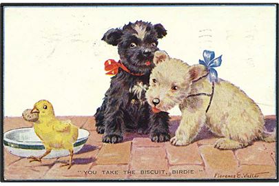 F.E. Aller: ...you take the biscuit, birdie. Valentine no. 1838.