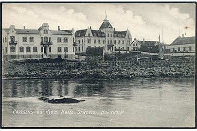 Sandvig, Carlsens og Klo's hotel. Frits Sørensen no. 139B.