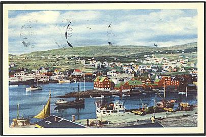 Havneparti fra Tórshavn. Stenders/N. Jacobsen no. 96727.