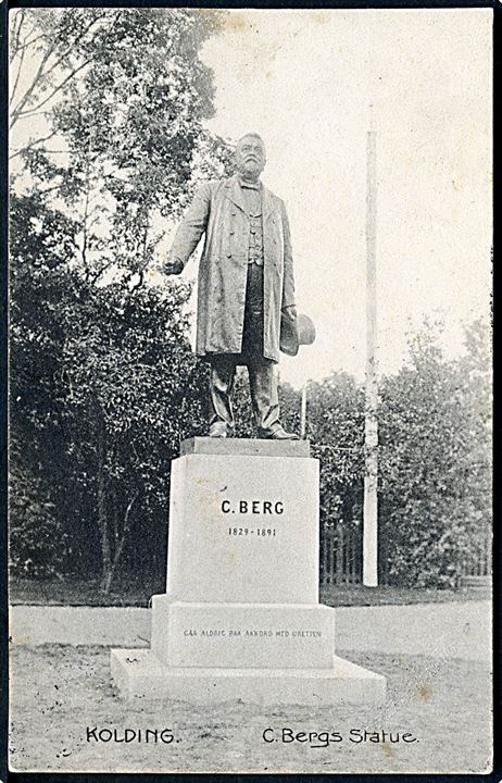 Kolding. C. Bergs Statue. A. C. Illum no. 7079. 