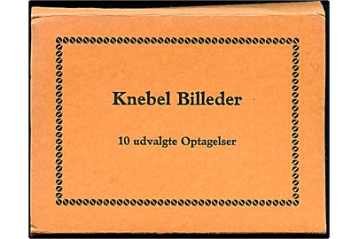 Lille hæfte med 10 billeder fra Knebel. S. Gustavsen u/no. 7,4 x 9,9 cm. 