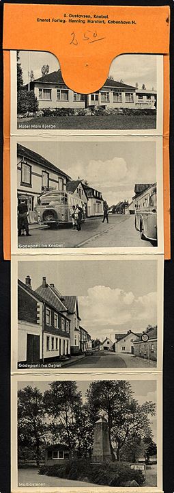 Lille hæfte med 10 billeder fra Knebel. S. Gustavsen u/no. 7,4 x 9,9 cm. 