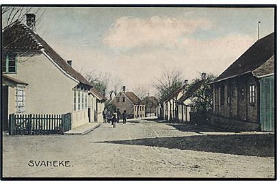 Svaneke, gadeparti. Frits Sørensen no. 213.