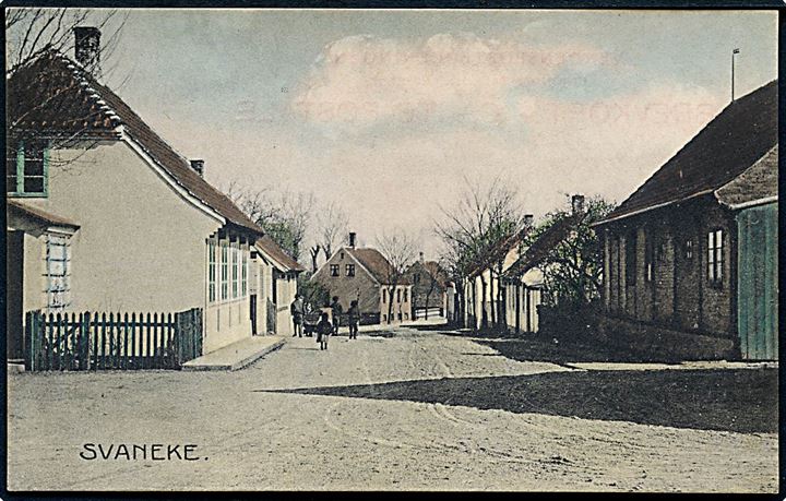 Svaneke, gadeparti. Frits Sørensen no. 213.