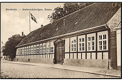 Bornholm. Rønne Amtmandsboligen. Frits Sørensens Boghandel no. 506. 