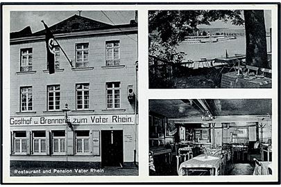 Tyskland. Restaurant und Pension Vater Rhein. Foto - Drogerie u/no. 
