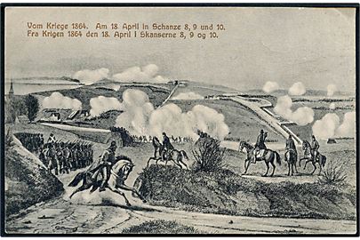 Dybbøl. Krigen 1864. Den 18 April i skansen 8, 9 og 10. Th. Lau no. 653. 