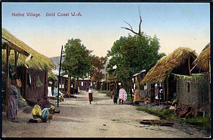 Gold Coast. Native Village. Basel Mission no. 13.