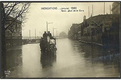 Oversvømmelse i Paris januar 1920. DIX no. 21.