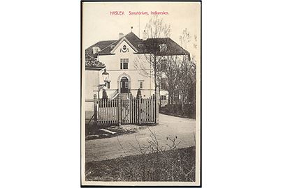 Haslev Sanatorium, Indkørslen. Anna Boesen no. 33919. 