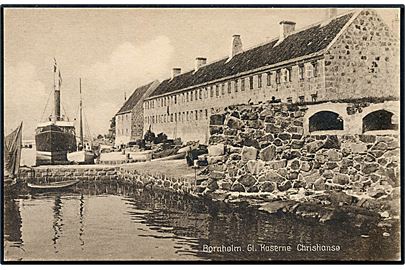 Bornholm. Gl. Kaserne, Christiansø. Stenders no. 51034. 