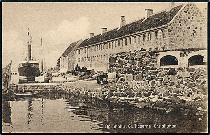 Bornholm. Gl. Kaserne, Christiansø. Stenders no. 51034. 