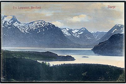 Norge. Fra Lyngseidet, Nordland. Mittet & Co. no. 833. 