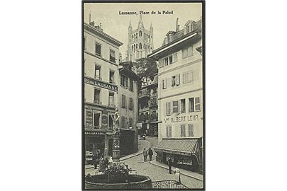 Parti fra Place de la Palud i Lausanne, Schweiz. Grand Magasin no. 1272.