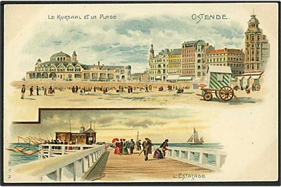 Kurhotellerne i Ostende, Belgien. E.V.B. u/no.