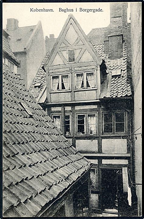 København. Baghus i Borgergade. Fritz Benzen type III no. 593
