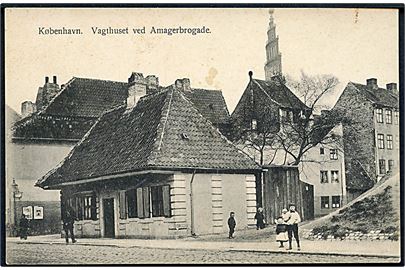København. Vagthuset ved Amagerbrogade. Fritz Benzen type III no. 586
