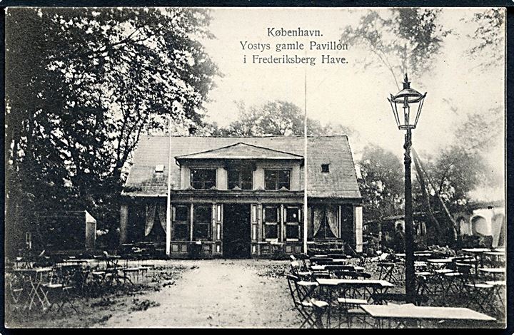 København. Vostys gamle Pavillon i Frederiksberg Have. Fritz Benzen type III no. 574
